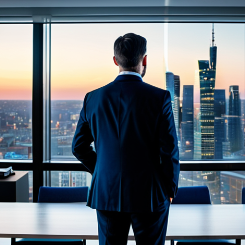 Home 7 A professional Polish data analyst, fully clothed in a modest business suit, stands in a sophisticated, modern office, deeply focused on a translucent holographic interface displaying complex data visualizations and predictive analytics generated by an advanced AI. The analyst's posture is natural and engaged, emphasizing enhanced cognitive processes and strategic decision-making. The background features a large, modern window overlooking a city skyline at dusk, with ambient professional lighting. The scene highlights the powerful synergy between human intelligence and AI for deep understanding and decision optimization. This image exemplifies high-quality professional photography with perfect anatomy, correct proportions, natural pose, well-formed hands, proper finger count, and natural body proportions, ensuring it is safe for work, appropriate content, and fully clothed.